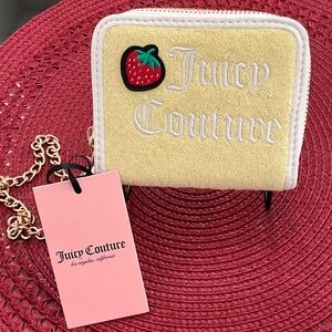 NWT Juicy Couture Sweet Juicy L-Zip Card Case